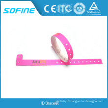 Custom Logo imprimé Plastic ID Wristbands